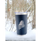 Maine Flag 20oz Black Tumbler Stainless Steel with Metal Straw